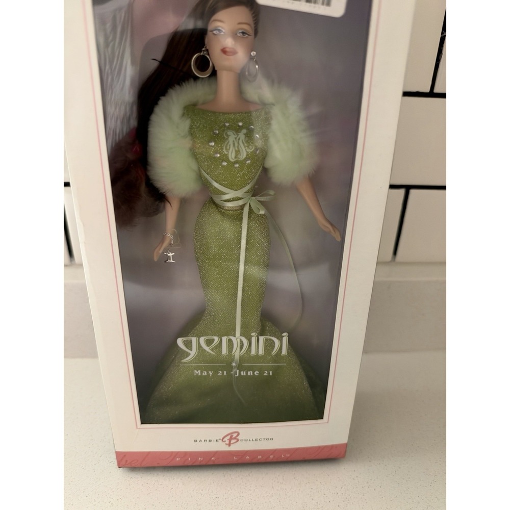 VTG Barbie Collection Zodiac Gemini Pink Label 2004 NRFB Collector's Doll #C6242 - Picture 2 of 7